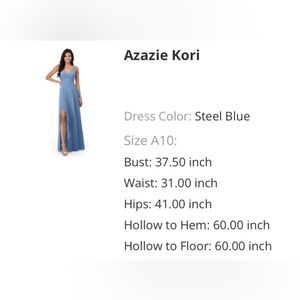 Azazie Kori Bridesmaids dress size 10 unaltered new with tags